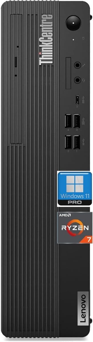 Lenovo ThinkCentre M75s Gen 2 SFF Desktop Computer Ryzen 7 PRO 5750G 512GB SSD 16GB WIN11 Pro KB + Mouse (CA French)