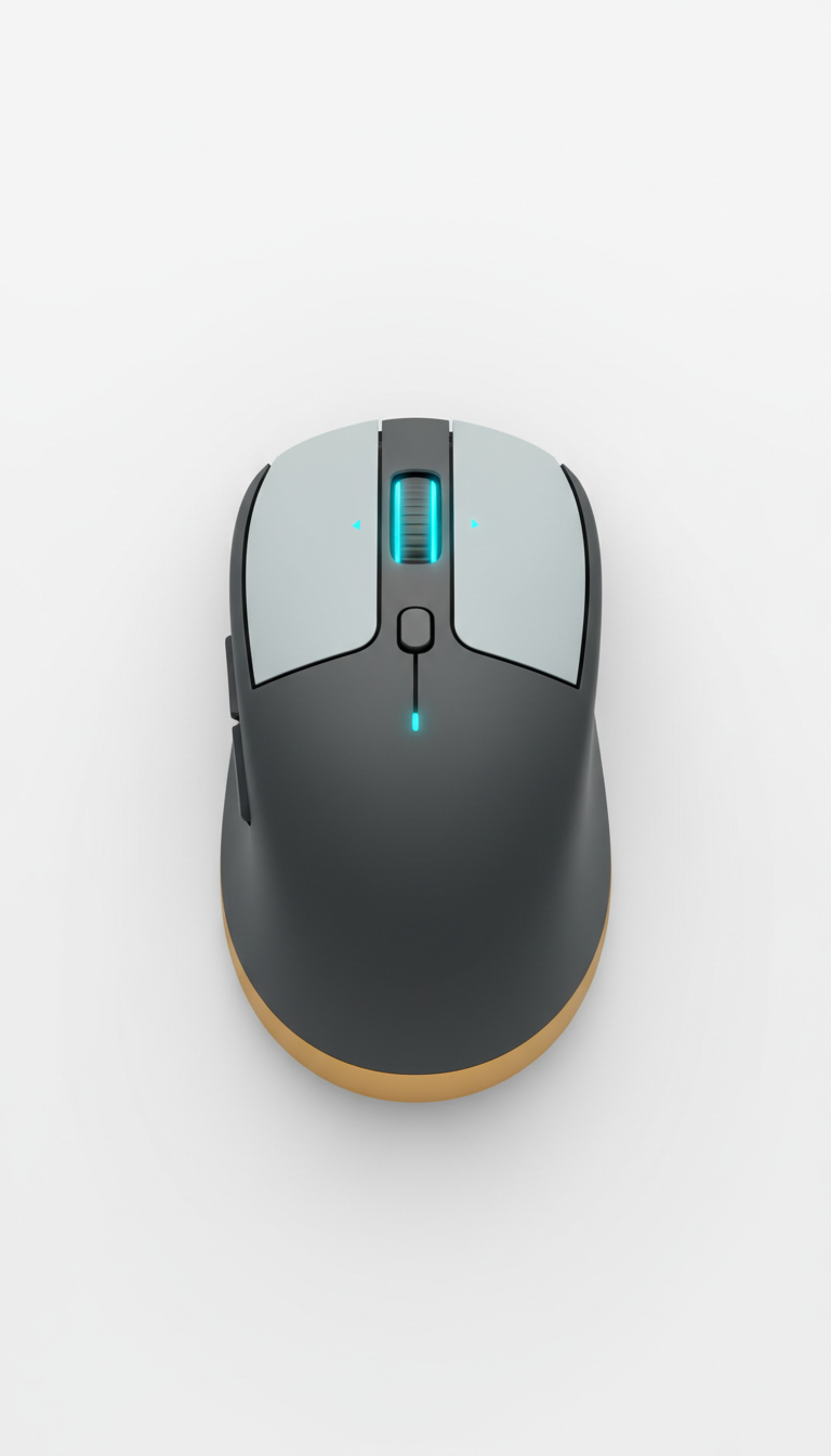 Ergonomic Wireless Mouse Contoured Grip