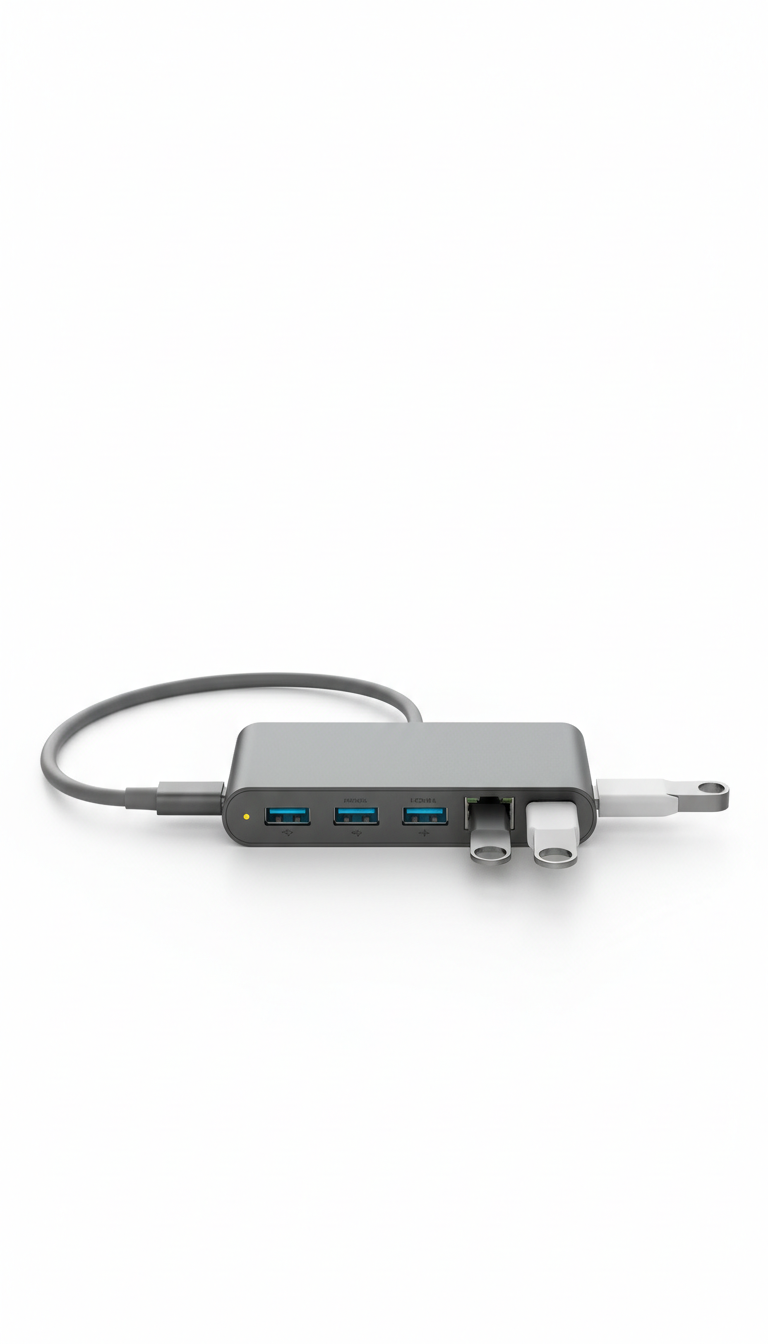 Multi-Port USB-C Hub Aluminum Body