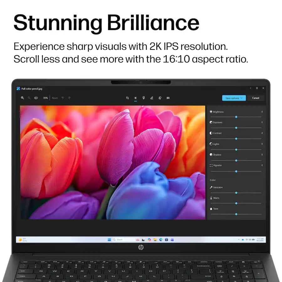 HP OmniBook 3 16" 2K Touchscreen Laptop Intel Core Ultra 7 255U 512GB SSD 16GB RAM W11, Mica Silver