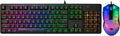 iBuyPower Chimera KM7 Full-Size Wired Membrane RGB Keyboard and Optical Mouse Bundle, Black